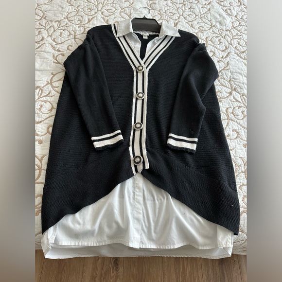 Two-in-One Sweater Tunic - Picture 2 of 6